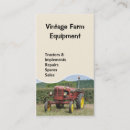 Recherche de tracteur vintage cartes visite Affaires