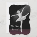 Recherche de dance recital invitations Ballerine