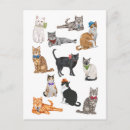 Recherche de motif de chats cartes postales Amoureux des chats