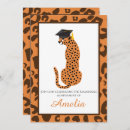 Recherche de leopard graduation invitations Lycée
