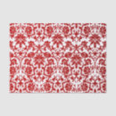 Recherche de damassé blanche rouge Motif