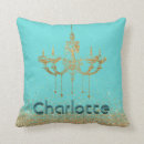 Recherche de aqua turquoise coussins Monogramme
