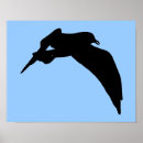 Recherche de oiseau bleu posters Silhouette