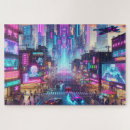 Recherche de cyberpunk puzzles Fluorescent