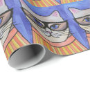 Recherche de emballage de chat papier cadeau Hippie