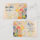 Recherche de peinture de fleurs cartes visite Huile