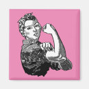 Recherche de femme forte magnets Illustration