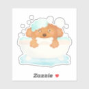 Recherche de baignoire autocollants Chiot