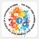 Recherche de réseau social autocollants Moderne