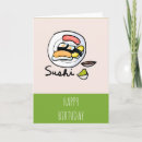 Recherche de caricature vœux cartes Sushi