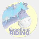 Recherche de poney bleu autocollants Équitation