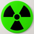 Recherche de nucléaire badges Radioactif