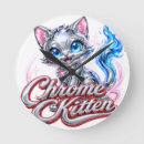 Recherche de chrome horloges Mur