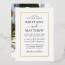 Recherche de white mariage invitations Noir et blanc