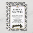 Recherche de 1920s bridal shower invitations Noir et blanc