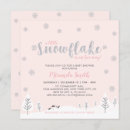 Recherche de flocon de neige rose invitations Argent