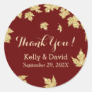 Zoek naar rode bladeren stickers Herfstbladeren