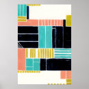 Recherche de motif géométrique moderne posters Abstrait