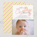 Recherche de miss onederful invitations Baby girl