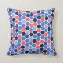 Zoek naar retro geometrisch kussens Blauw