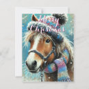 Recherche de chevaux de noël cartes postales Flocons de neige