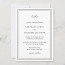 Recherche de noir mariage invitations Élégant
