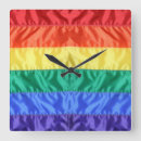 Recherche de mois horloges Drapeau arc en ciel