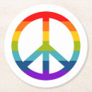 Recherche de signe paix dessous de verres Arc en ciel