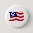 Zoek naar vredesteken buttons Vlag