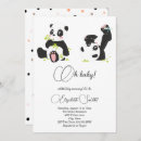 Recherche de panda mignon invitations Bébé