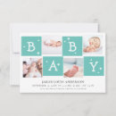 Recherche de bébé de bloc invitations Moderne