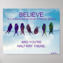 Recherche de oiseaux sur un fil posters Nuages