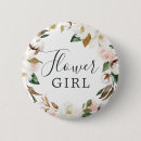 Recherche de fleurs élégantes badges Flower girl