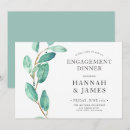 Recherche de eucalyptus fiançailles invitations Vert et blanc