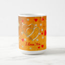 Recherche de mots romantiques tasses Je t'aime