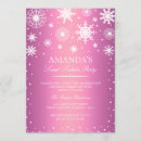 Recherche de pink winter wonderland invitations Flocon