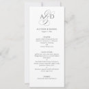 Recherche de initiales 10x23 invitations Simple