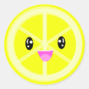 Recherche de fruits kawaii autocollants Agrumes