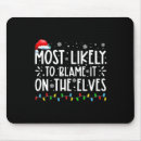 Recherche de elfe tapis souris Santa claus