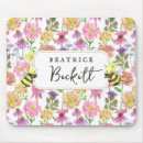 Recherche de abeille vintage tapis souris Fleur sauvage