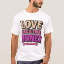 Zoek naar echte liefde tshirts Humor