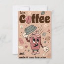 Recherche de tasse de café vintage invitations Rétro