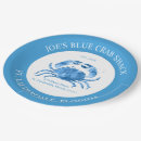 Recherche de crabe assiettes en papier Illustration