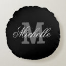 Recherche de ronde coussins Monogramme
