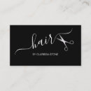 Recherche de moderne coiffure cartes visite Minimal