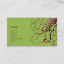 Recherche de vert pois cartes visite Couleurs