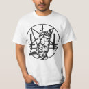 Recherche de pentagramme inversé tshirts Croix inversée