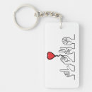 Recherche de sourd porteclés Coeurs