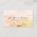 Recherche de botanique cartes visite Aquarelle
