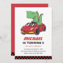 Recherche de voiture de course rouge invitations Deux rapide